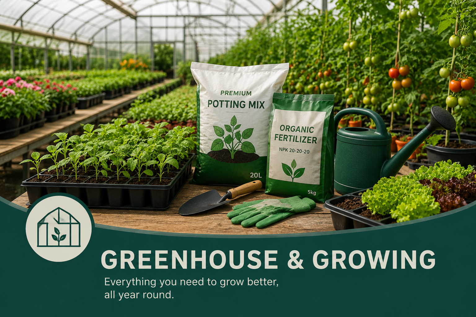 Greenhouse and growing